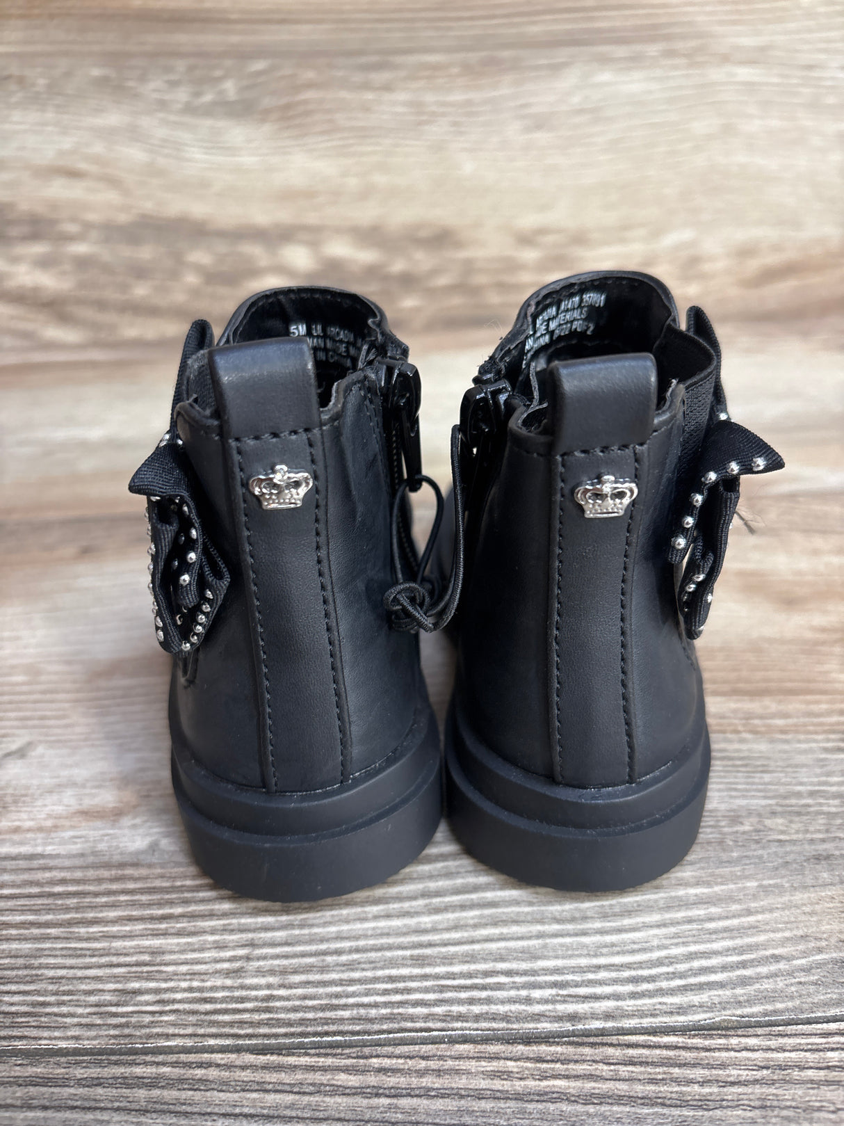 NWOT Juicy Couture Lil Arcadia Ankle Boots Black sz 5c