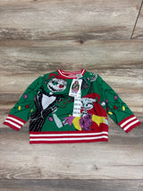 NEW Disney The Nightmare Before Christmas Ugly Christmas Sweater Green sz 3/4T