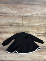 NEW Shein Textured Dress Coat Black sz 2-3T
