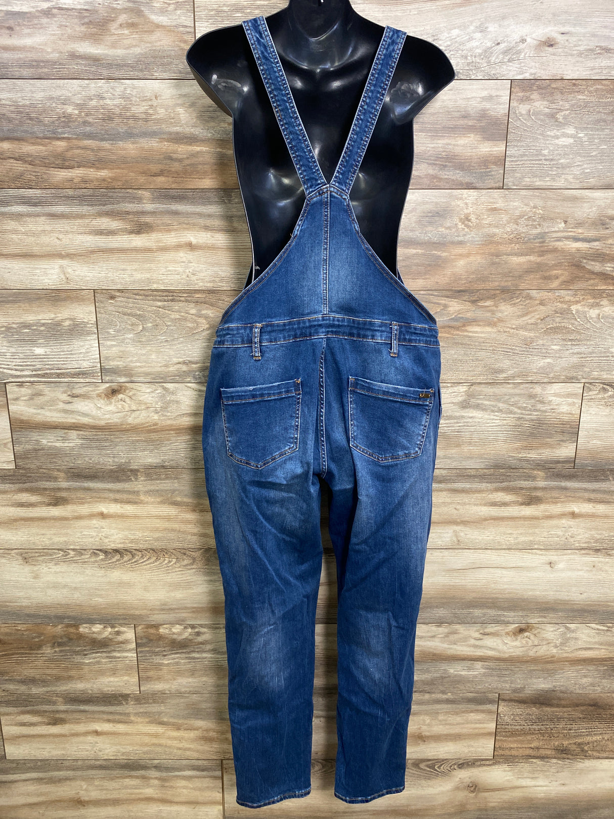 Ripe Denim Maternity Denim Overalls Blue sz Large