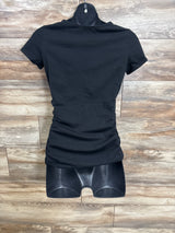 Bearland Maternity Ruched Shirt Black sz Small