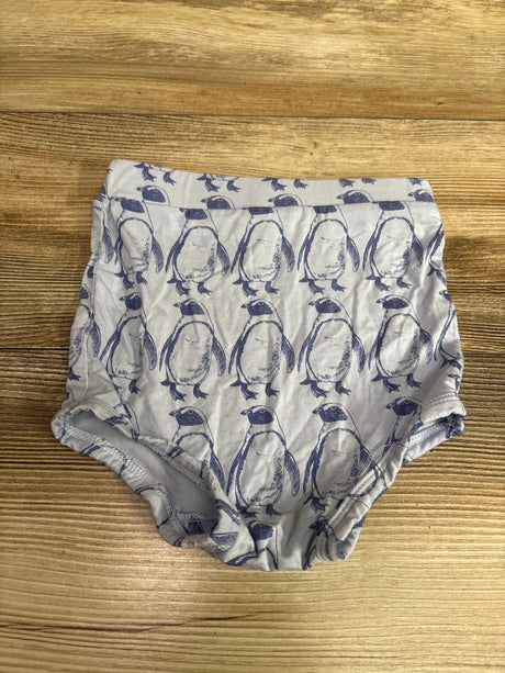 Kate Quinn Bamboo Bloomers in blue with a penguin print, size 12-18m