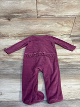 Koala Baby Ribbed Ruffled Sleeper Burgundy sz 6-9m