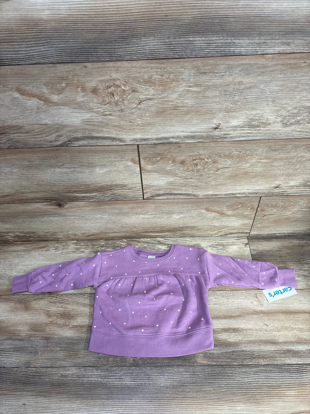 NEW Carter's Star Print Sweatshirt Lilac sz 24m