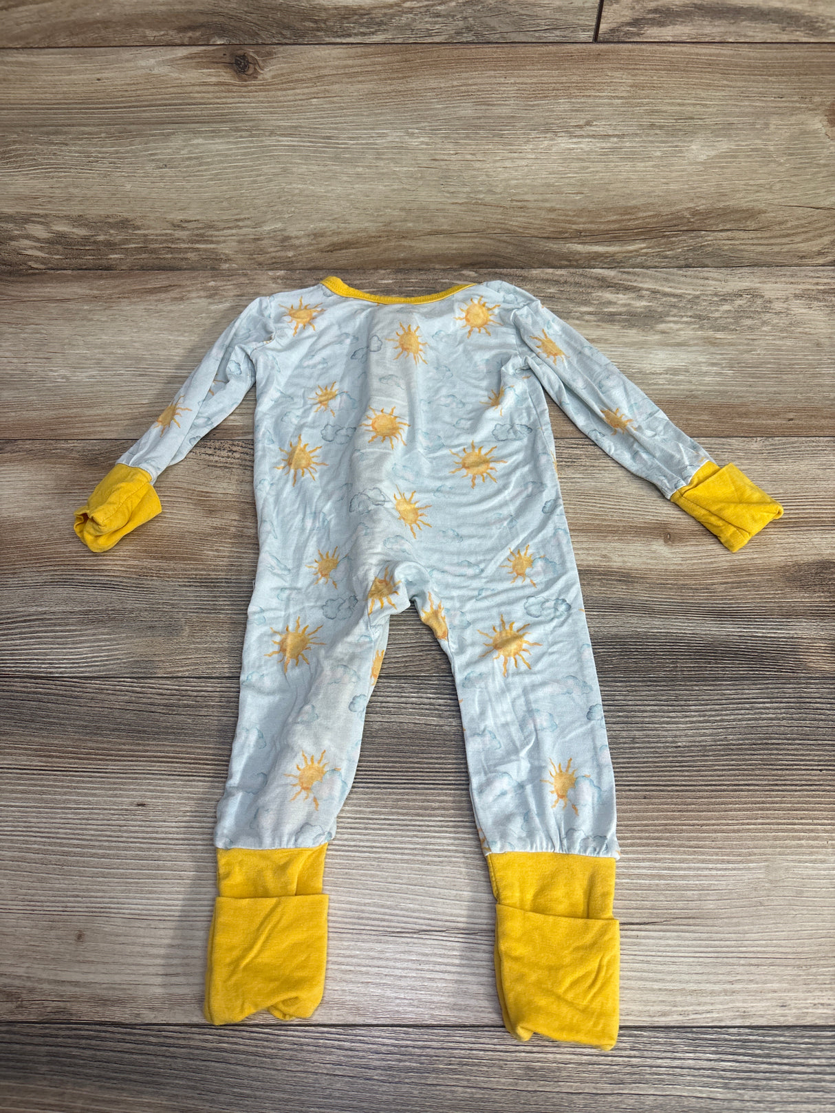 Laree + Co Convertible Zip Footie Blue sz 3-6m
