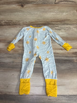 Laree + Co Convertible Zip Footie Blue sz 3-6m