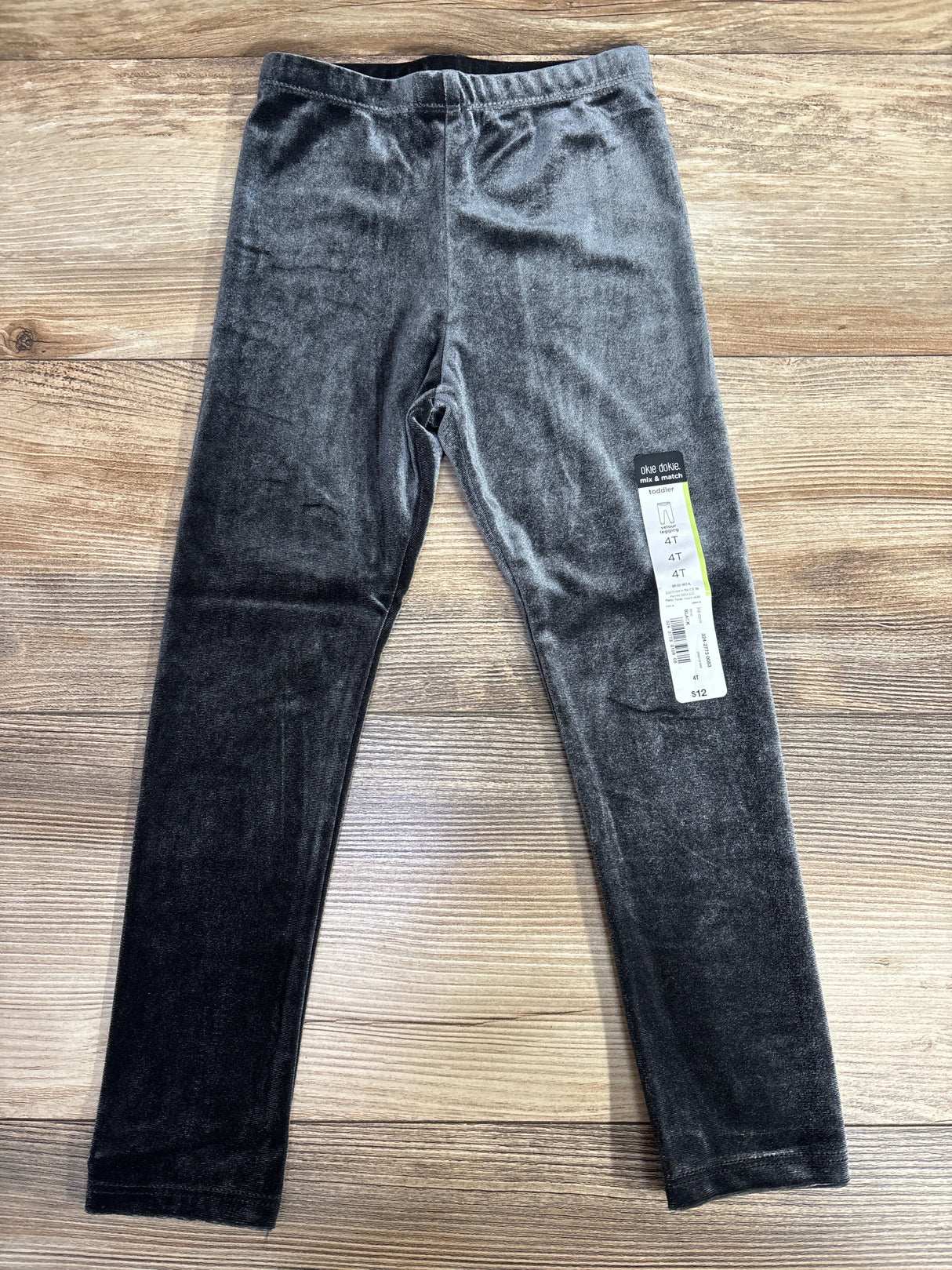 NEW Okie Dokie Velour Black Leggings sz 4T