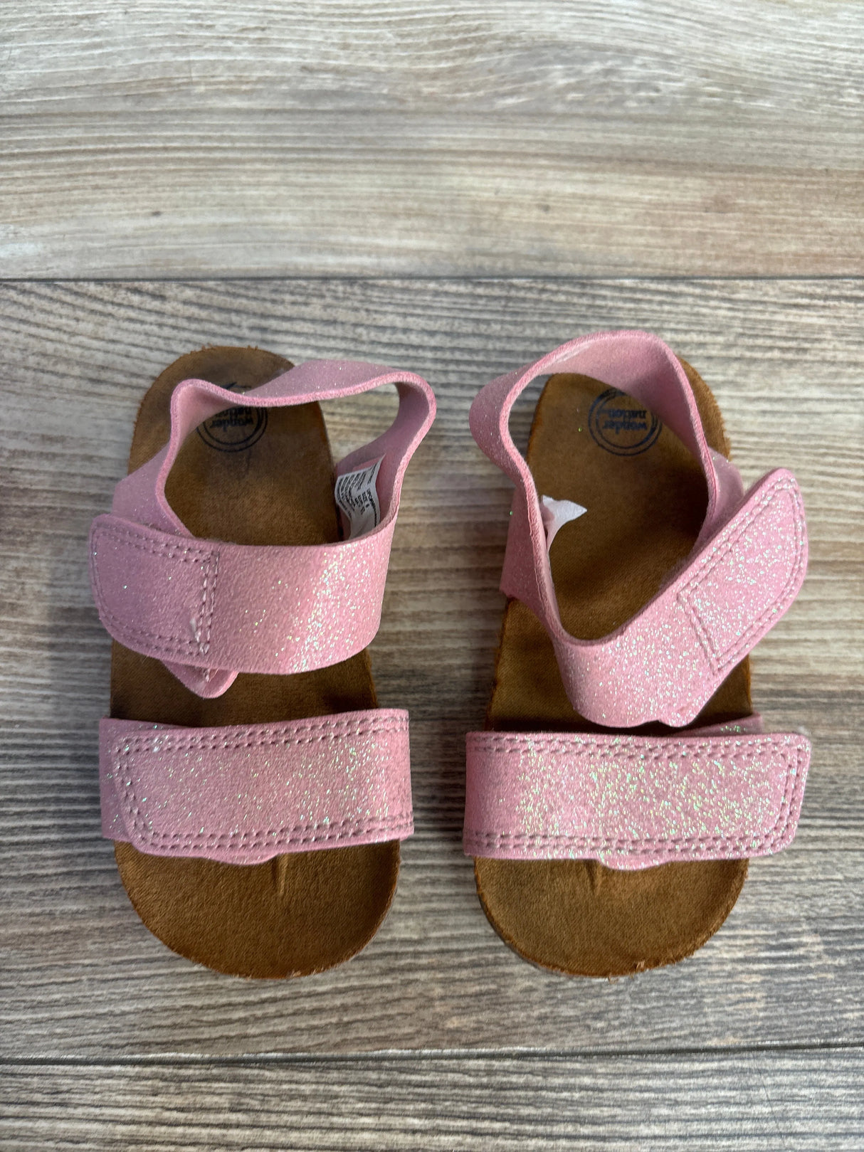 Wonder Nation Two-Strap Sandals Pink sz 6c