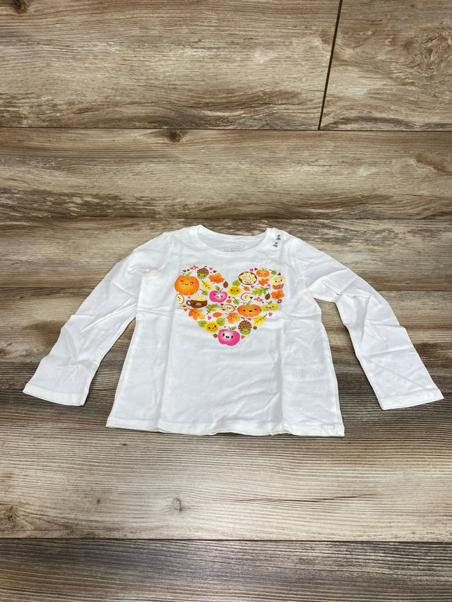 NEW Children's Place Ivory Fall Heart sz 4T - Me n Mommy To Be