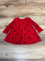 Baby Gap Heart Print Dress Red sz 18-24m