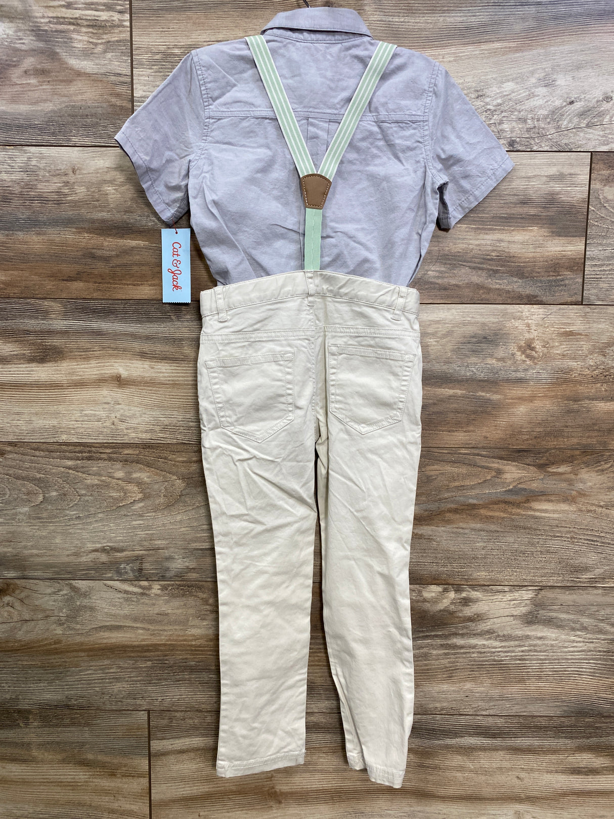 NEW Cat & Jack 4pc Suspender Set Grey sz 5T