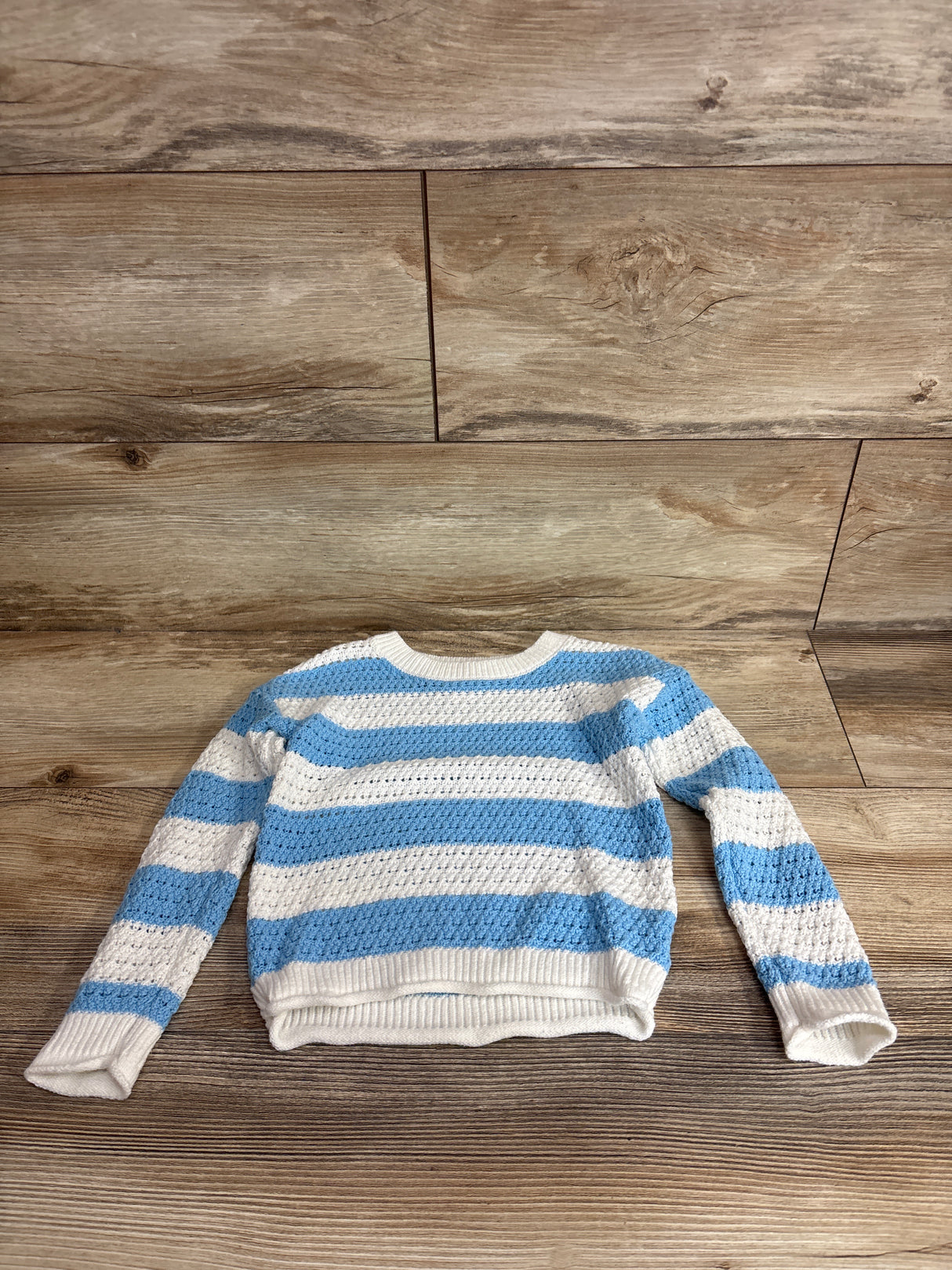Cat & Jack Striped Knit Sweater White sz 4T