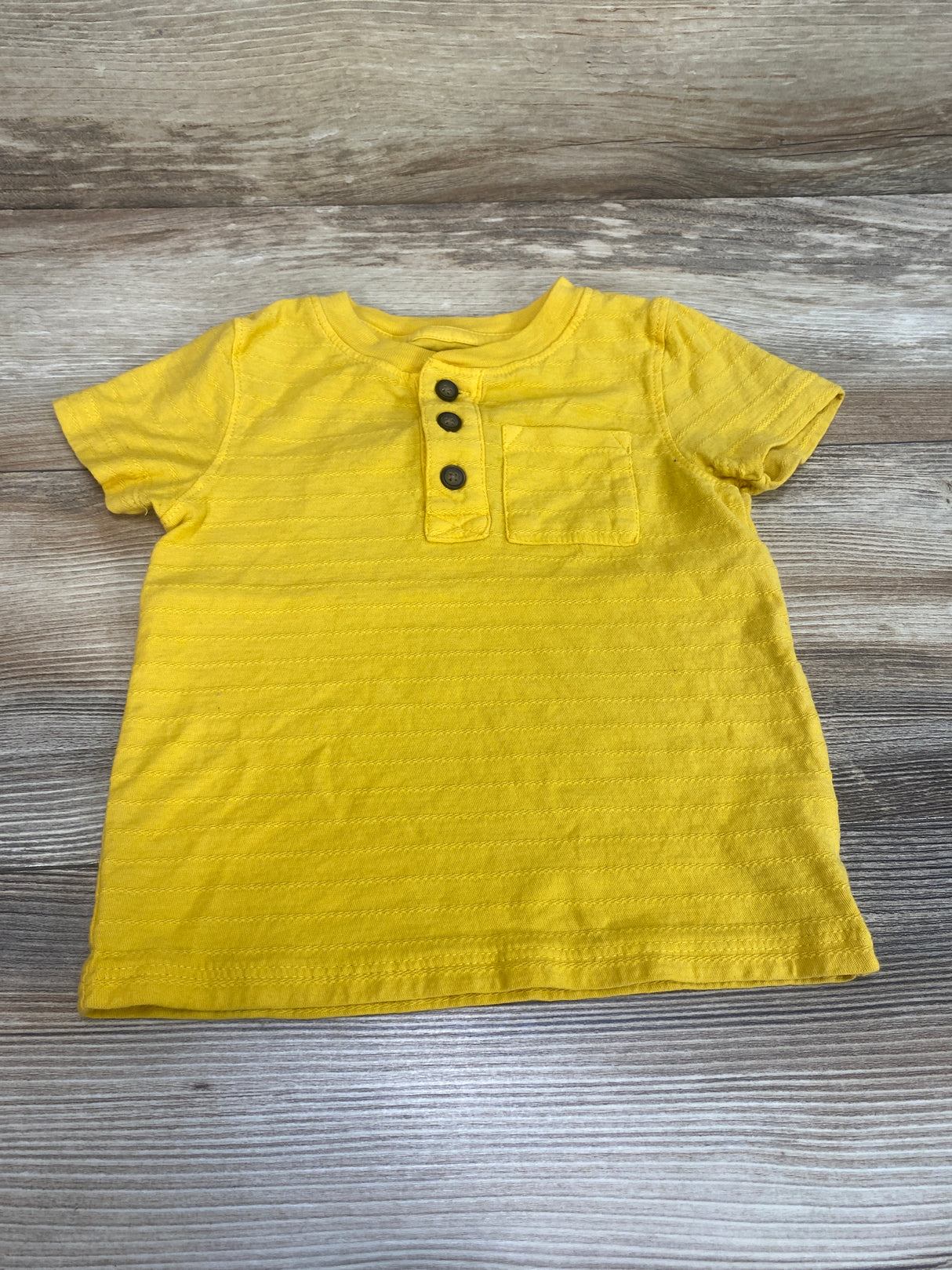 Cat & Jack Henley Shirt Yellow sz 18m