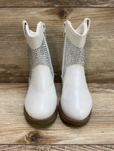 Stepping Stone Toddler Rhinestone Cowgirl Boot White Sz 7c