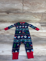 Hanna Andersson Holiday Gnome Sleeper Navy sz 6-12m
