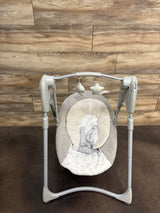 Graco Slim Spaces Compact Baby Swing in Reign Fashion