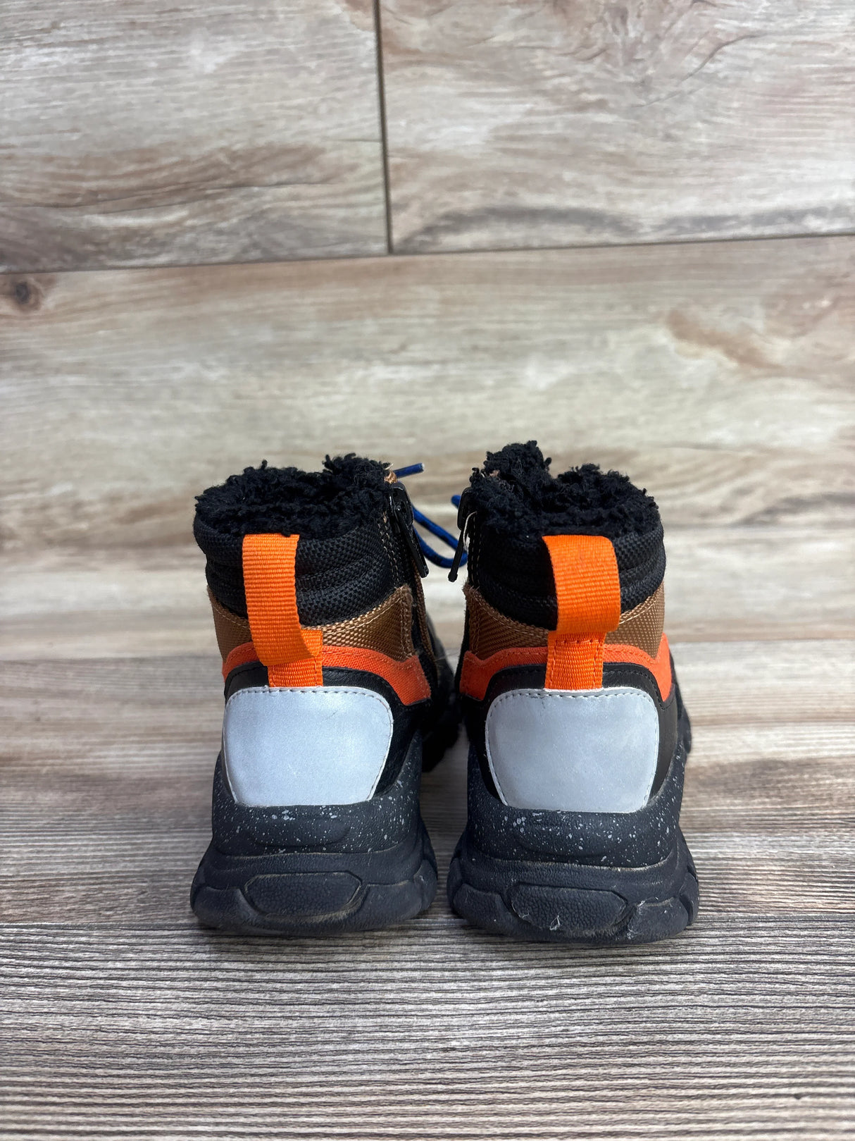 H&M Warm Lined Combat Boots Brown sz 9c