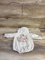 Disney Baby Winnie The Pooh Hooded Sweater Bubble Romper Beige sz Newborn