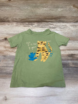 Primark Cares T is For Tiger Shirt Green sz 2-3T