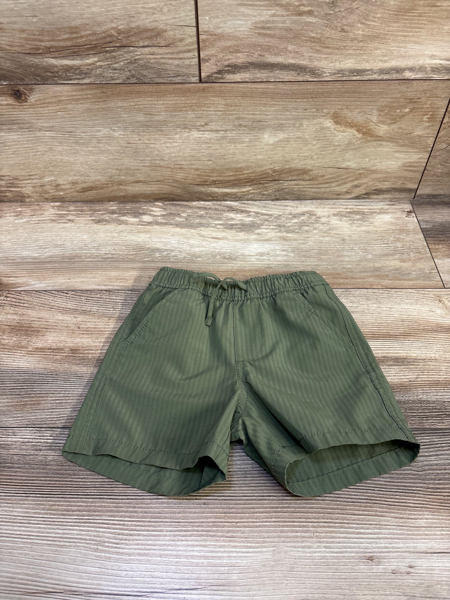 Cat & Jack Striped Board Shorts Green sz 3T