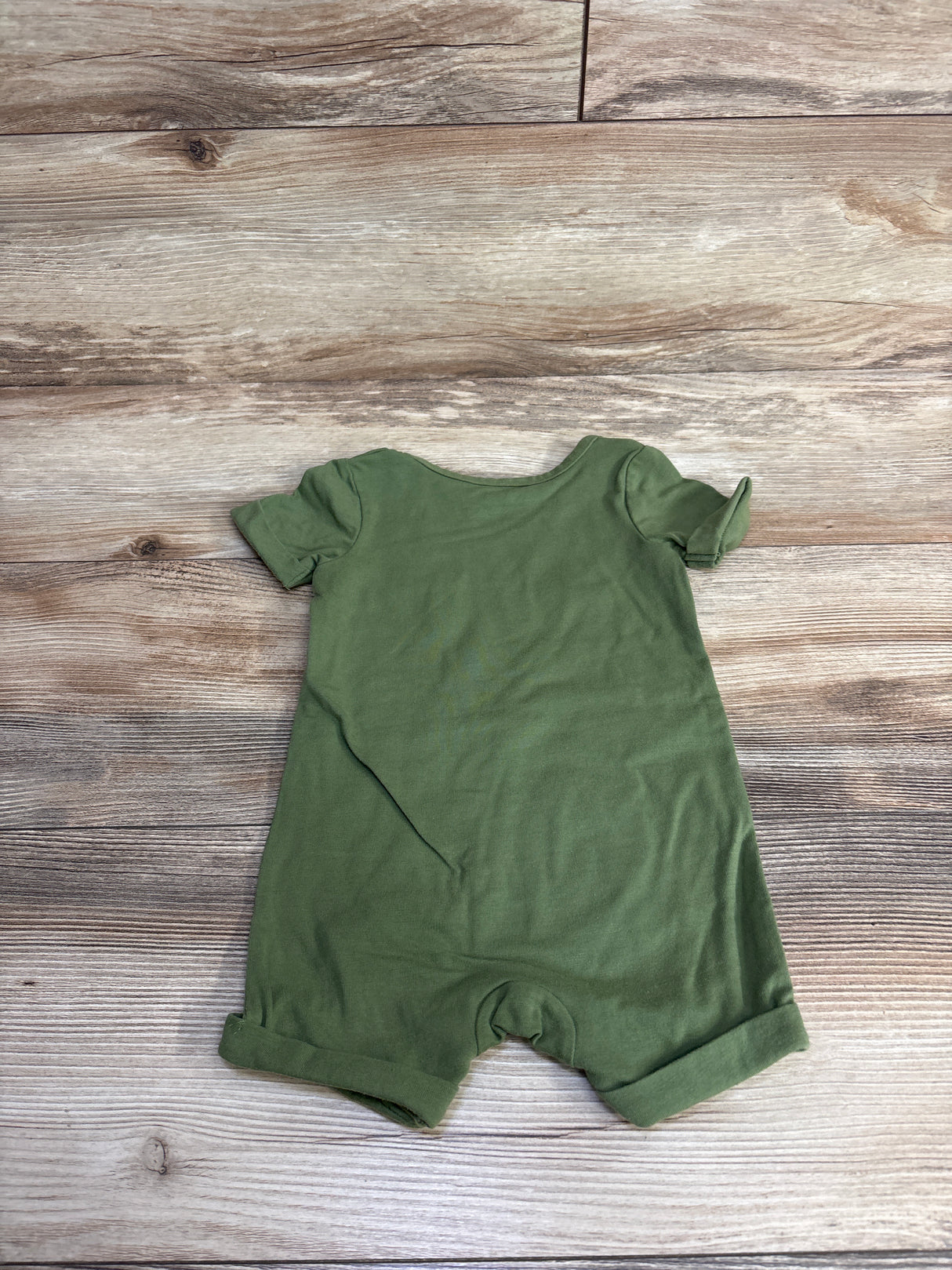 Cat & Jack Waiting For My Fangs Romper Green sz 6-9m