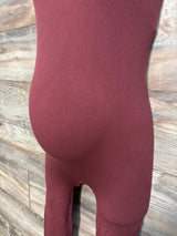 Hatch Body Rib Maternity Unitard Jumpsuit Cinnamon sz Small