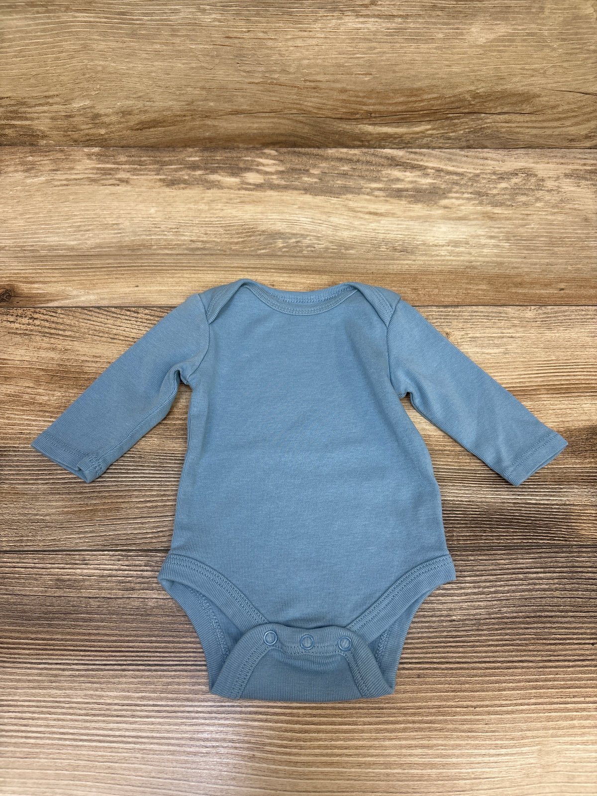 Okie Dokie Long Sleeve Bodysuit Blue sz Newborn