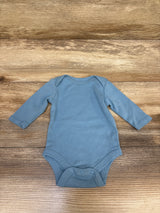 Okie Dokie Long Sleeve Bodysuit Blue sz Newborn