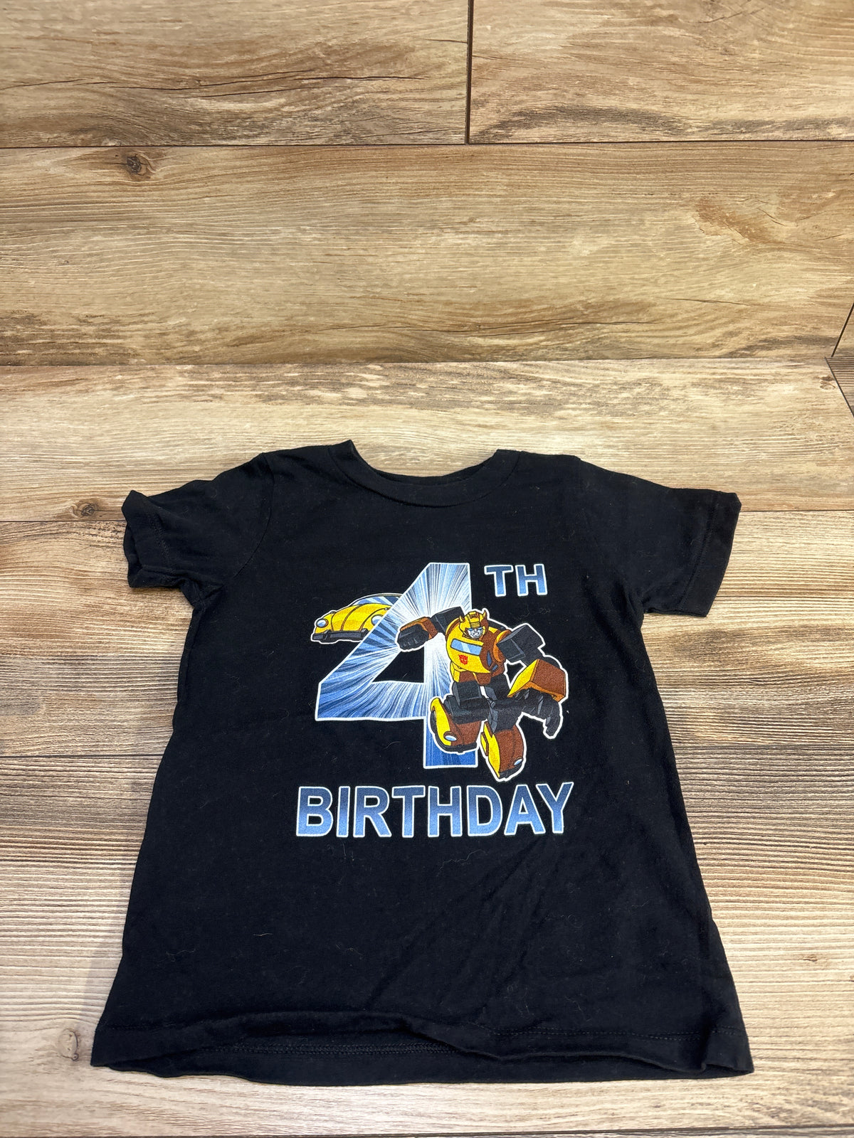 Hasbro Transformers 4th Birthday Shirt Black sz 4T