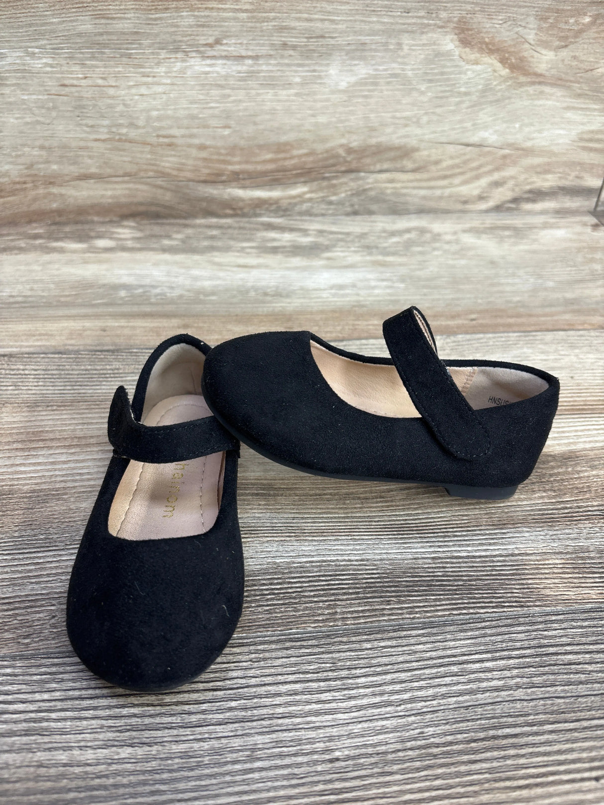 Hehainom Suede Mary Jane Flats Black sz 6c