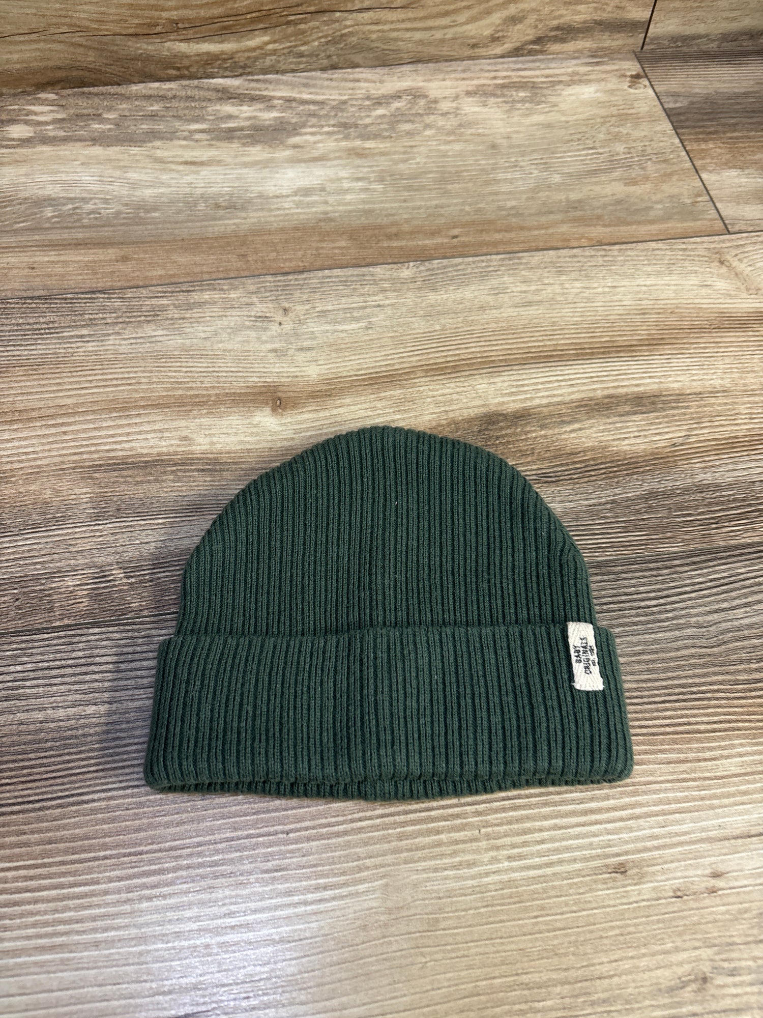 H&M Organic Beanie Green sz 3-6m