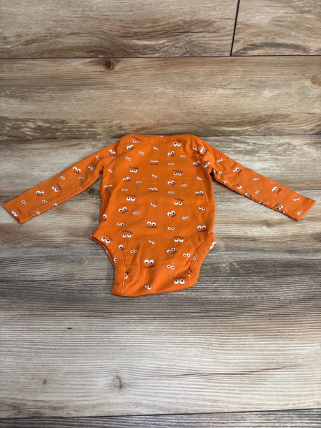 Old Navy Long Sleeve Bodysuit Orange sz 12-18m - Me n Mommy To Be