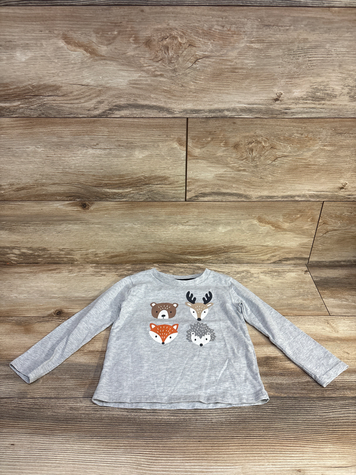 Falls Creek Kids Animal Print Shirt Grey sz 24m