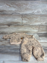 Disney Baby 2pc Plush Winnie The Pooh Pull Over Sweater Set Brown sz 3-6m
