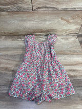 Cat & Jack Floral Shortie Romper Green sz 18m