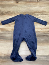 Old Navy Velour Stars Sleeper Navy sz 6-9m