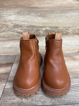 Faux Leather Mid Calf Boots Brown sz 5c