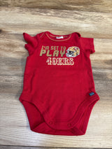 NFL Team Apparel 49ers I'm Set To Play Bodysuit Red sz 0-3m