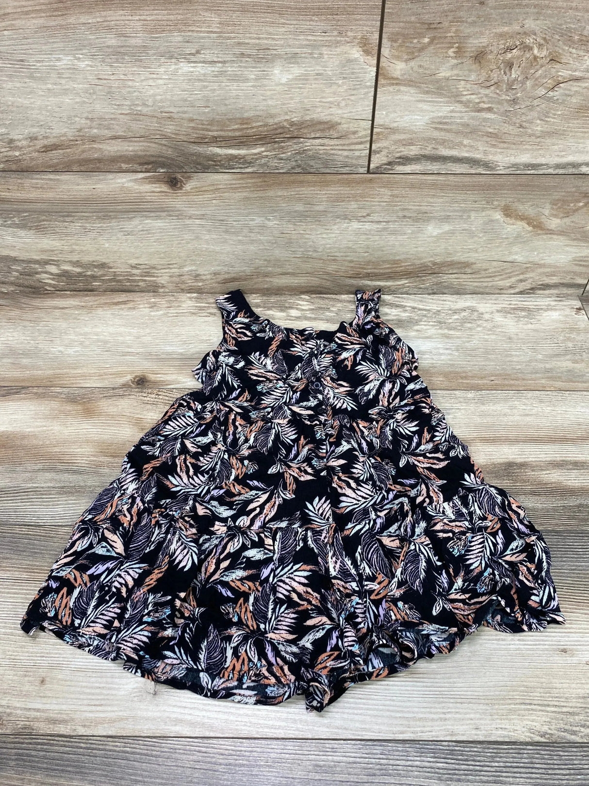 Art Class Tropical Tank Dress Black sz 4T