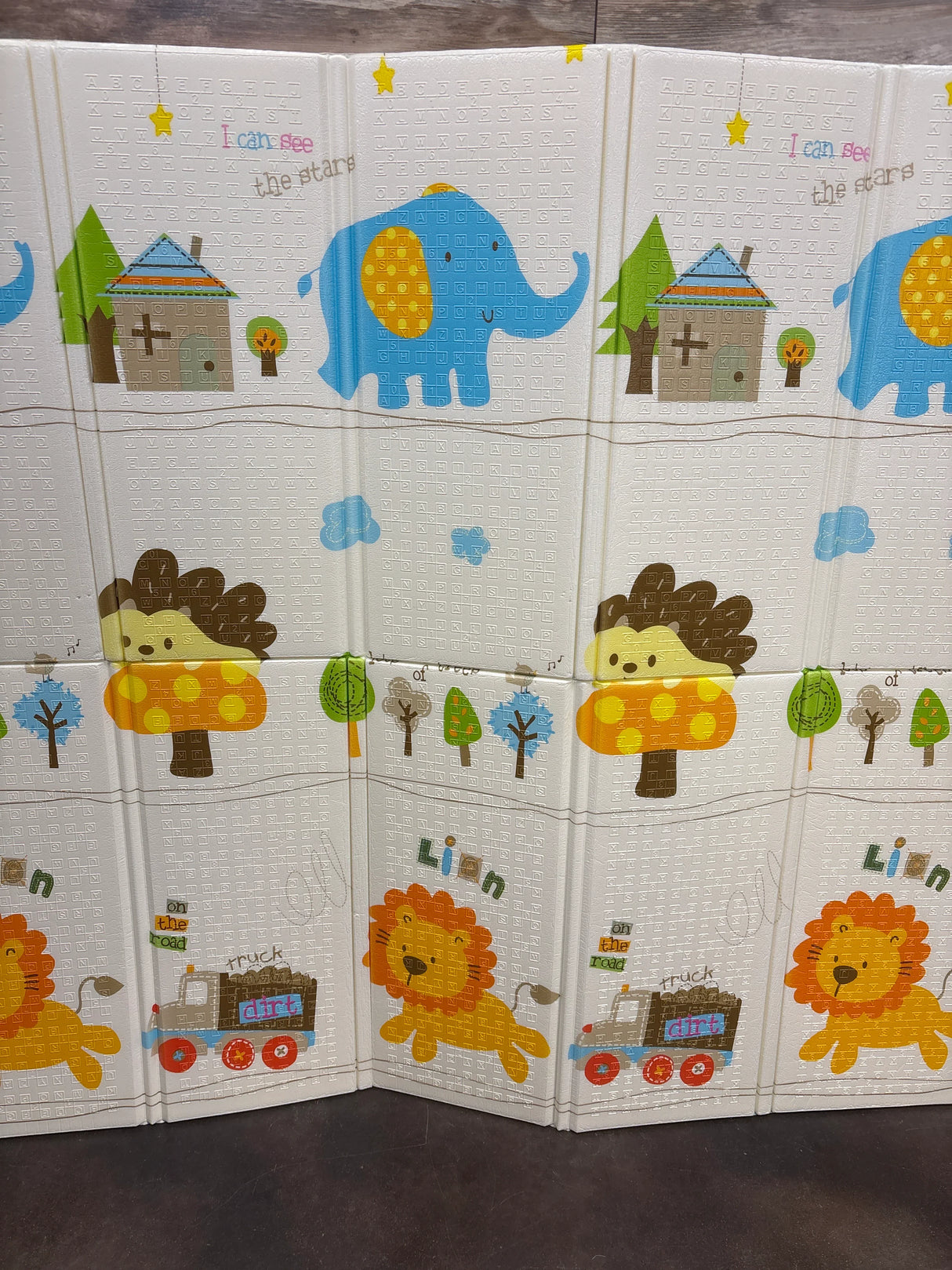 Lion Baby Reversible Folding Mat 71" x 79" - Me n Mommy To Be