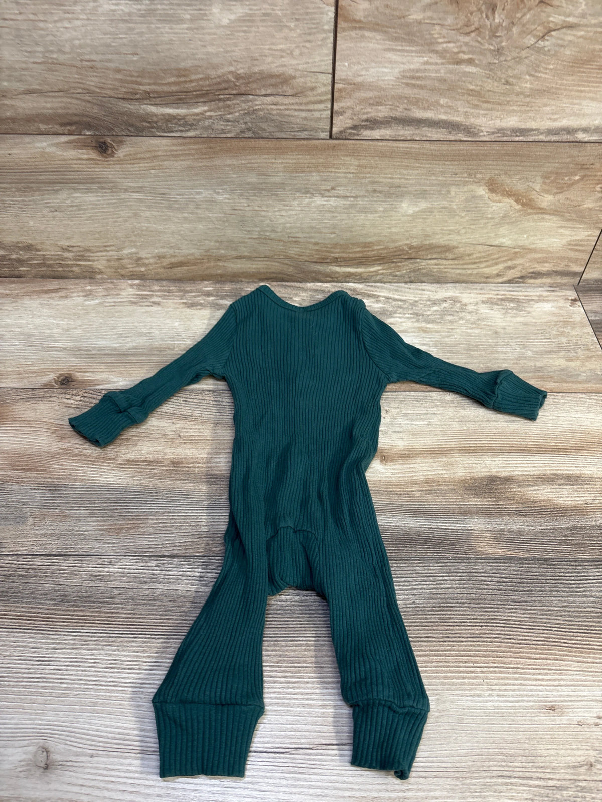 Ribbed Henley Coverall Brown sz 6m