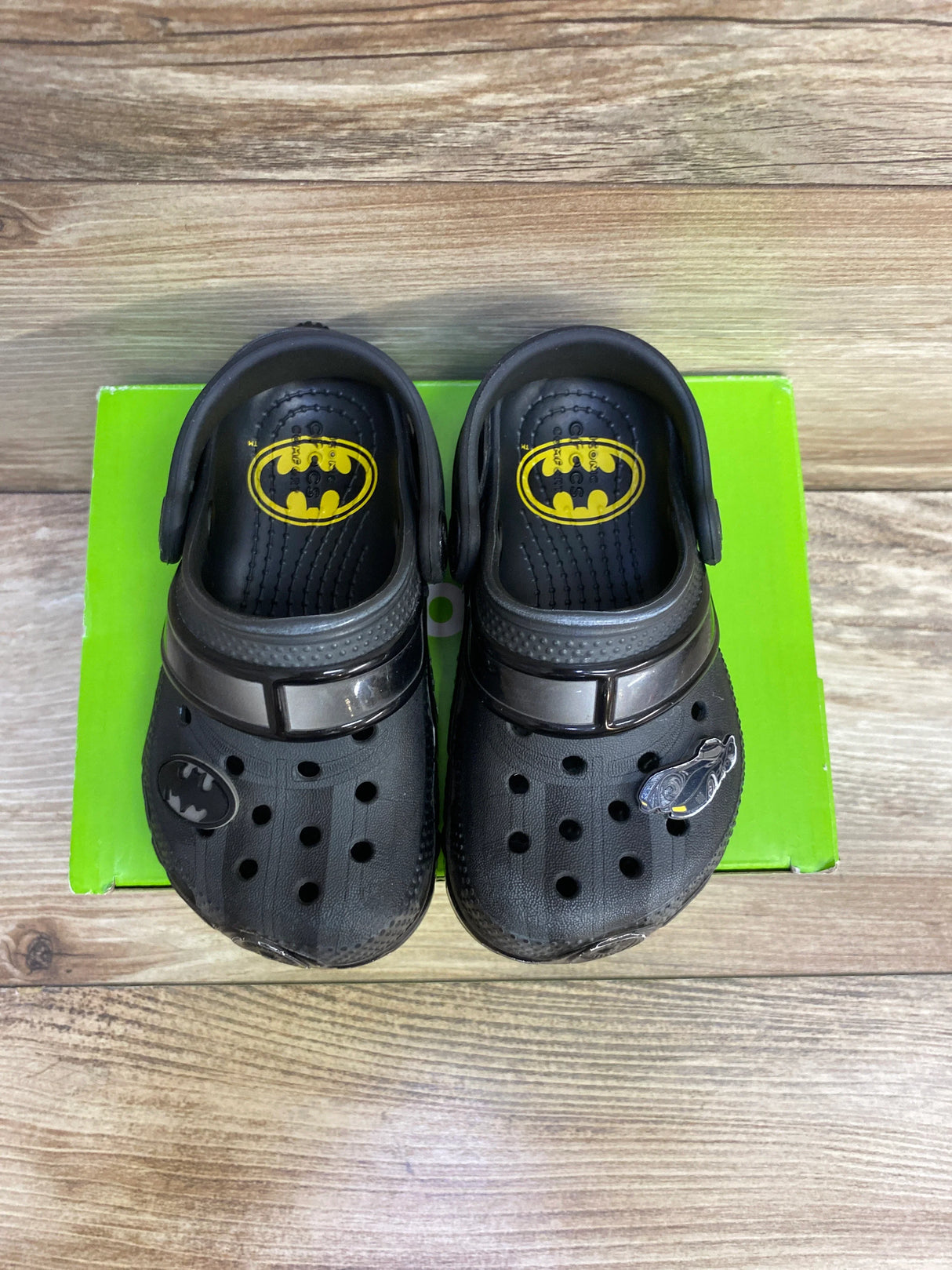 Crocs Classic Clogs Batmobile, Black sz 7c