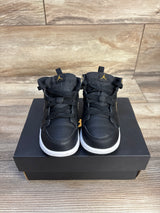 Air Jordan 1 Mid TD 'Black Metallic Gold' Sneakers sz 7c