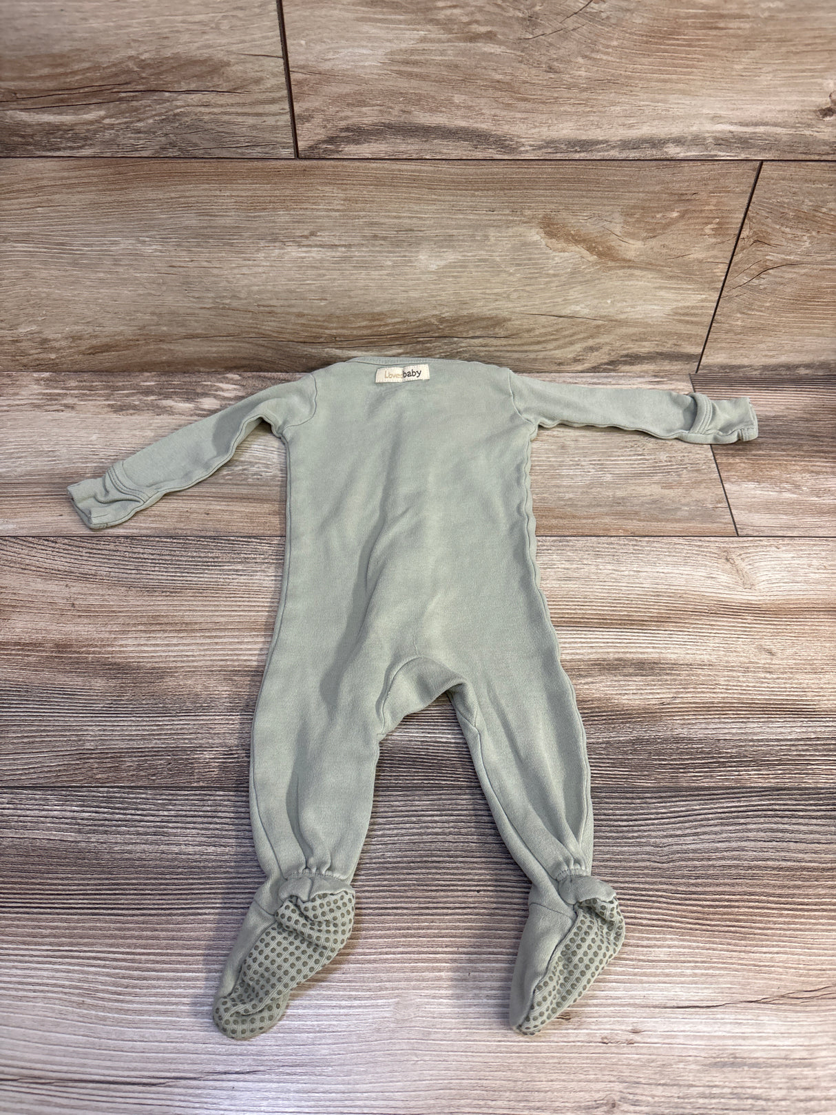 L'oved Baby Organic Snap Sleeper Green sz 0-3m