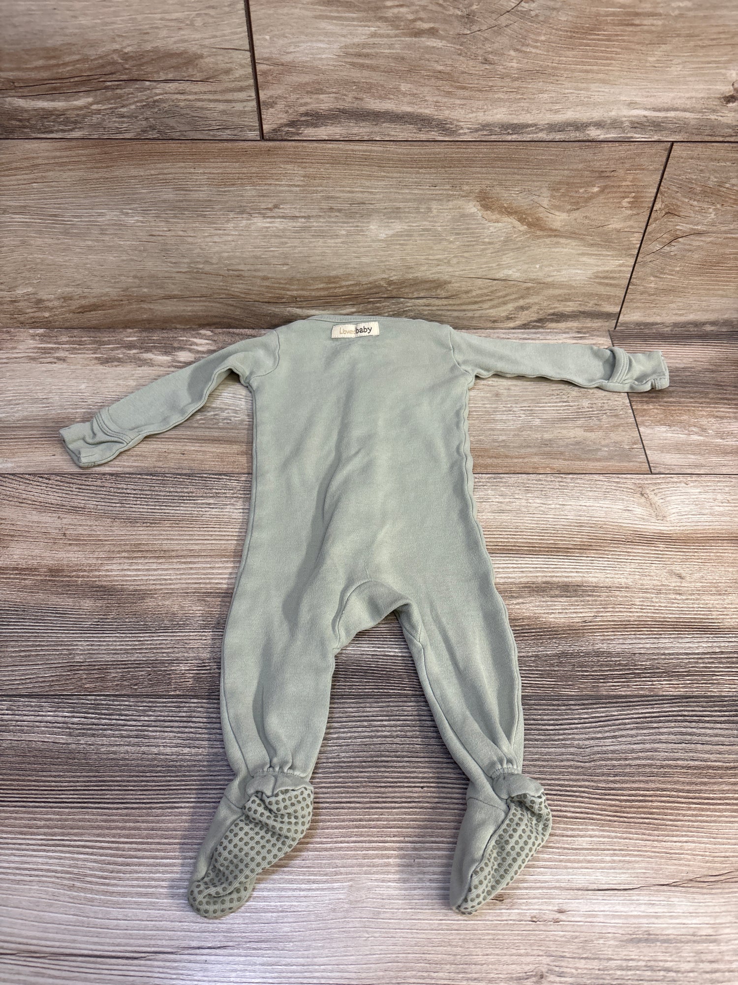 L'oved Baby Organic Snap Sleeper Green sz 0-3m