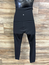 CRZ Yoga Cropped Maternity Leggings Black sz XS