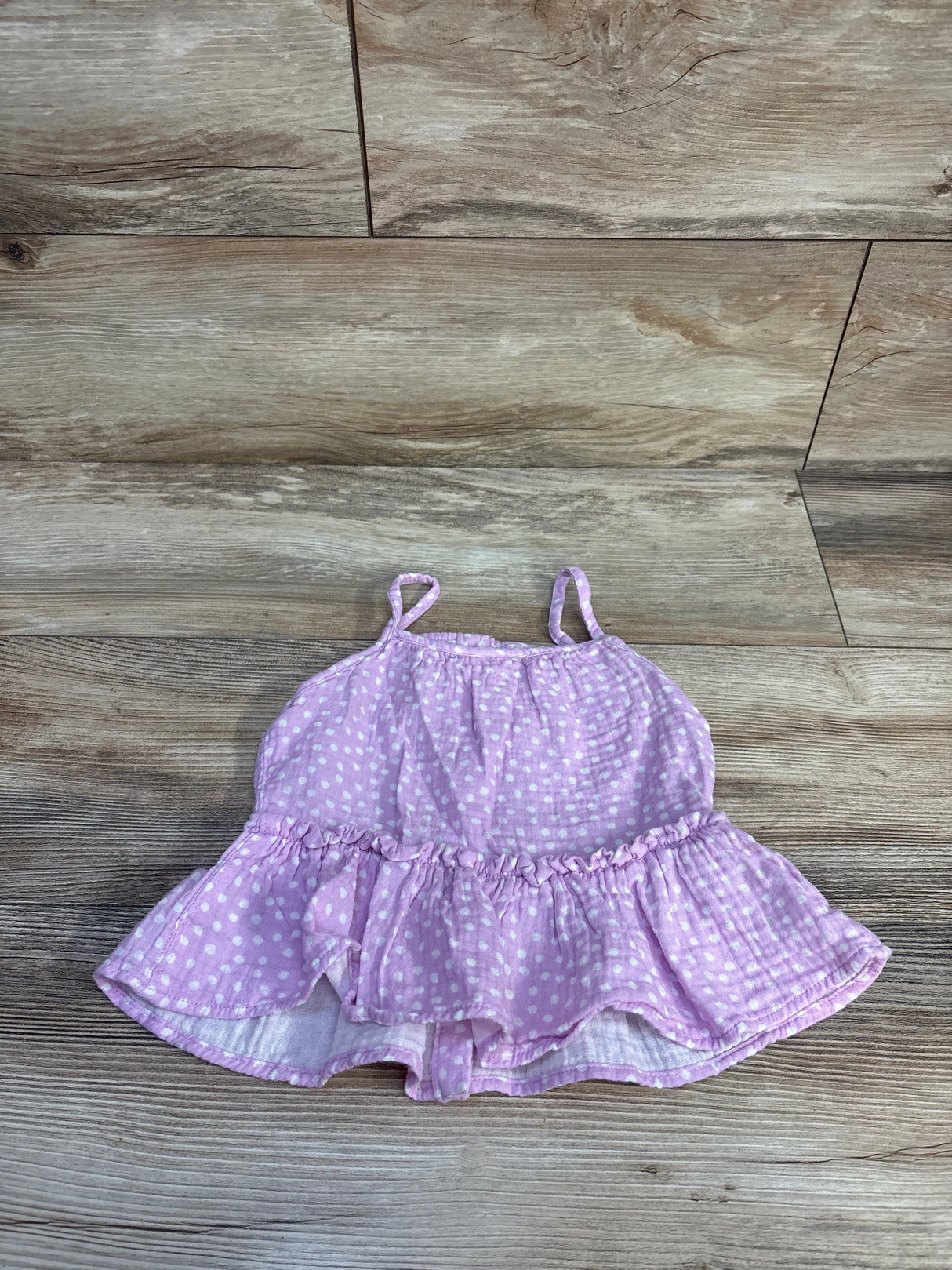 Cat & Jack Muslin Polka Dot Top Pink sz 2T - Me n Mommy To Be
