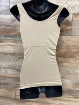 Ingrid & Isabel Seamless Crossover Nursing Tank Top Beige sz Large