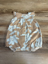 Carter's Floral Shortie Romper Tan sz 18m - Me n Mommy To Be