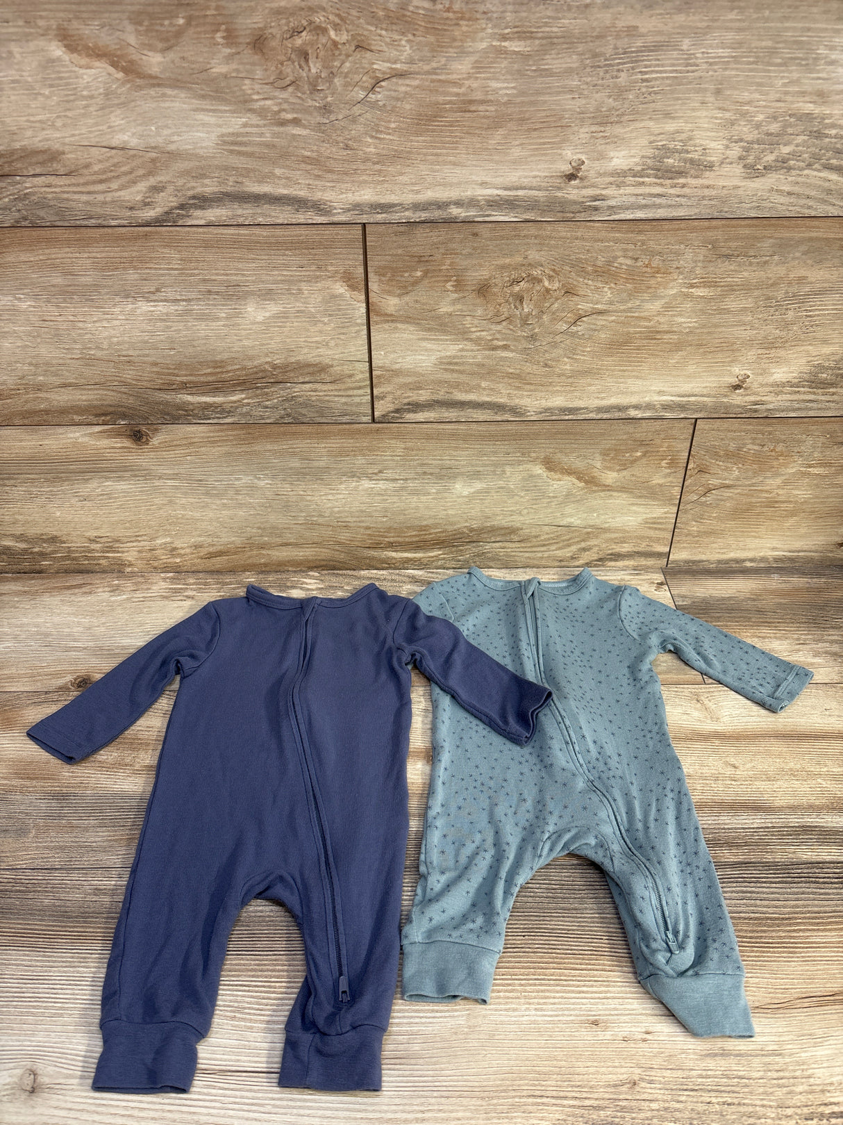 Cloud Island 2pk Soft Modal Sleepers Blue sz 3-6m